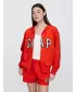 Hanorac de dama GAP FULLZIP LOGO HOODIE 727433-09 AFIȘ ROȘU