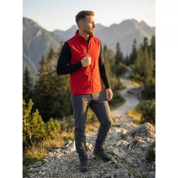  Vestă softshell pentru bărbați ALTISPORT NoPrint NP/ALM865 ROŞU 