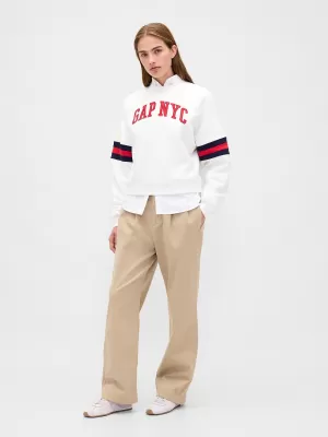 Hanorac de dama GAP LOGO SWEATSHIRT 799272-04 NOU ALB