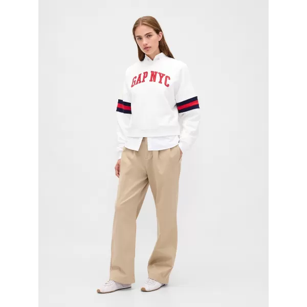  Hanorac de dama GAP LOGO SWEATSHIRT 799272-04 NOU ALB 