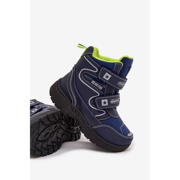  Cizme de zapada pentru copii BIG STAR OO374048 ALBASTRU Pantofi Big Star 