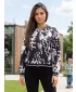 Geaca de dama ALTISPORT HADARIT NEGRU/ALB