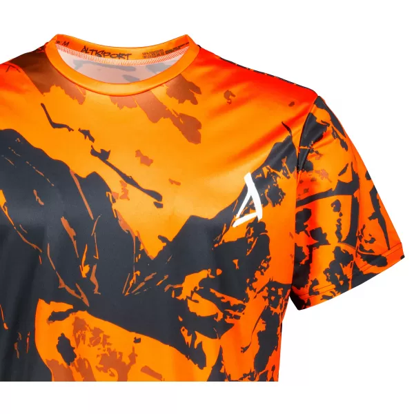  Tricou premium pentru bărbați ALTISPORT VOJ/ALM131TR01 PORTOCALIU/NEGRU 