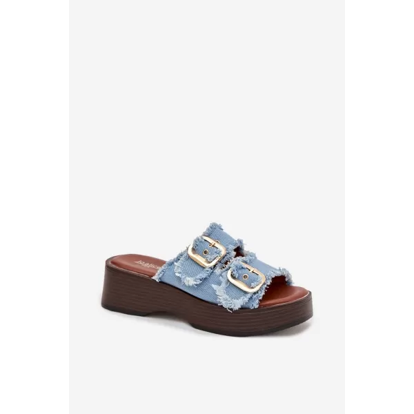  Papuci de damă BOTO RENELISSE 41325 ALBASTRU DESCHIS 