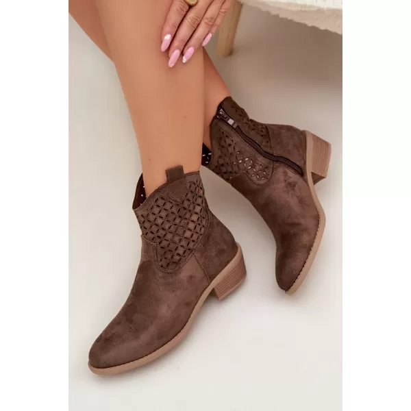  Pantofi de dama cu toc BOTO BRIAVINE 41827 MARO 