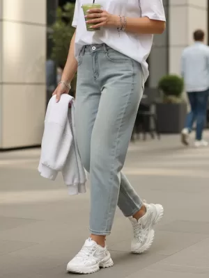 Pantaloni de dama DSTREET UY2858 ALBASTRU