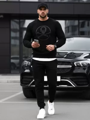 Hanorac pentru bărbați DSTREET BX5948 NEGRU