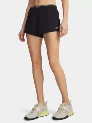 Pantaloni scurți de damă UNDER ARMOUR VANISH WOVEN 3IN SHORTS 6009965-008 NEGRU