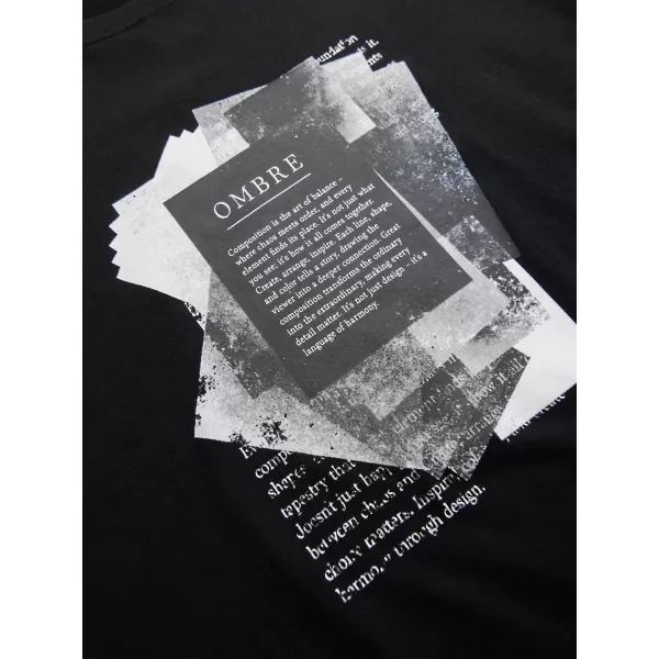  Tricou pentru bărbați OMBRE OM-TSPT-0261 NEGRU 