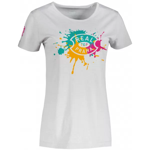  Tricou pentru femei SAM 73 PROKREPU 009 ŠEDÝ MELÍR EVIDENȚIERI GRI 