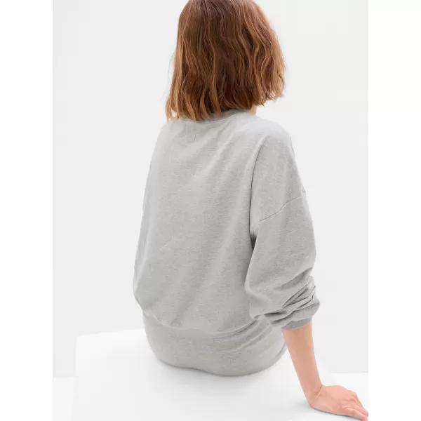  Hanorac de dama GAP LOGO VOLUME SLEEVE SWEATSHIRT 476351-02 GRI DESCHIS DESCHIS 