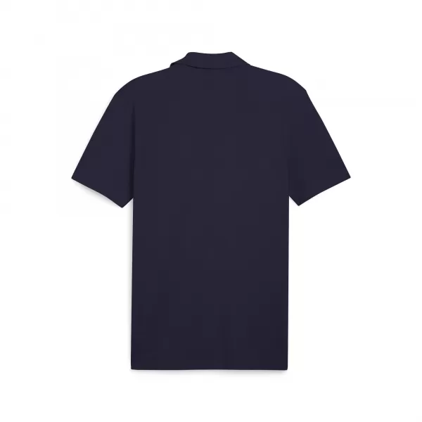  Tricou pentru bărbați cu guler PUMA TEAMGOAL CASUALS POLO 658605_06 PUMA NAVY/PUMA ALB 