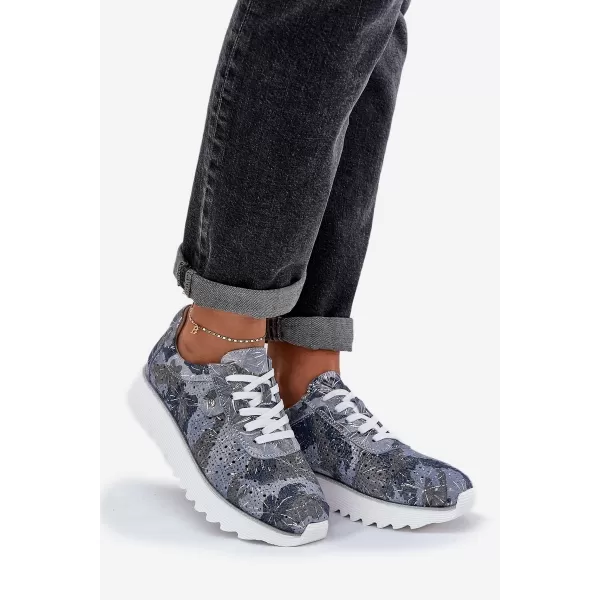  Pantofi de dama D&A LR51-635 ALBASTRU 