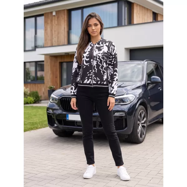  Geaca de dama ALTISPORT HADARIT NEGRU/ALB 