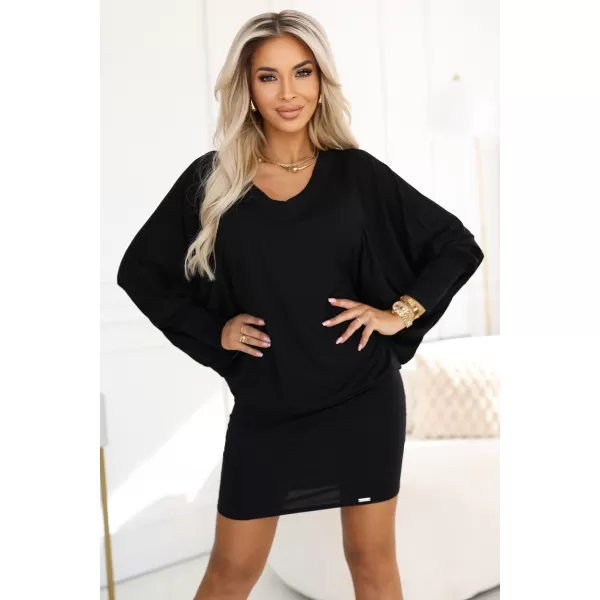  Rochie NUMOCO 402-10 NEGRU 