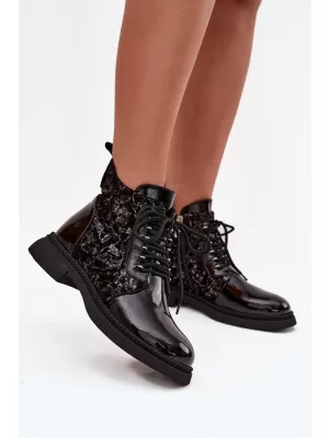 Pantofi de dama D&A CR52-613 NEGRU