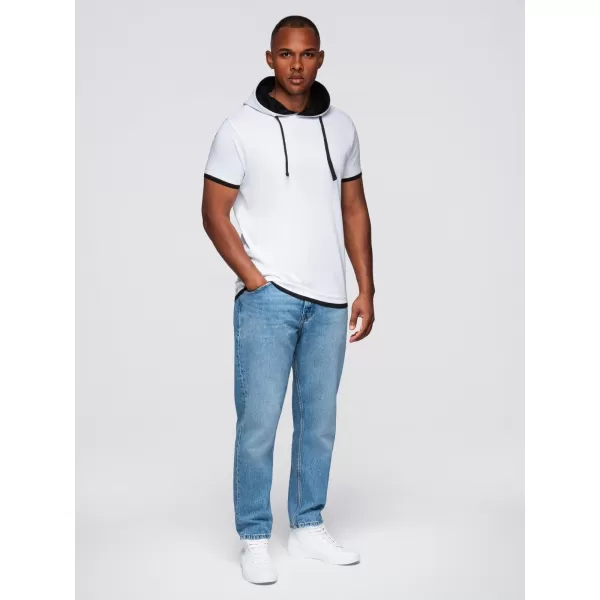  Tricou pentru bărbați OMBRE OM-TSCT-0256 ALB 
