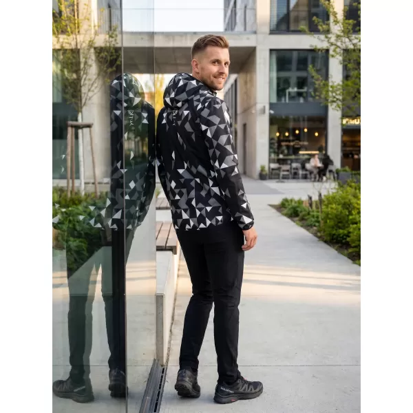  Jachetă softshell premium pentru bărbați ALTISPORT VOJ/ALM108JACK01 NEGRU 