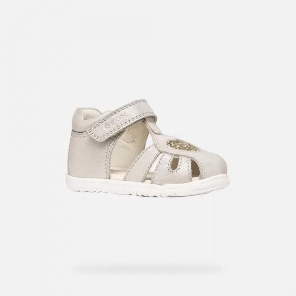  Primii pași fetelor GEOX SANDAL MACCHIA B654WA0MAEWC0262 GRI 