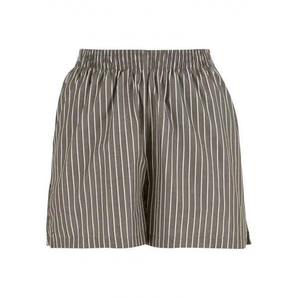  Pantaloni scurți de damă URBAN CLASSICS TB6845 MĂSLINIU/ALB 