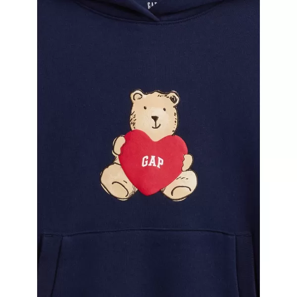  Hanorac pentru copii GAP LOGO HOODIE PULLOVER 847141-01 UNIFORMA MARINEI 