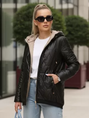 Geaca de dama DSTREET TY5546 NEGRU