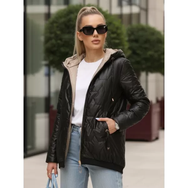  Geaca de dama DSTREET TY5546 NEGRU 
