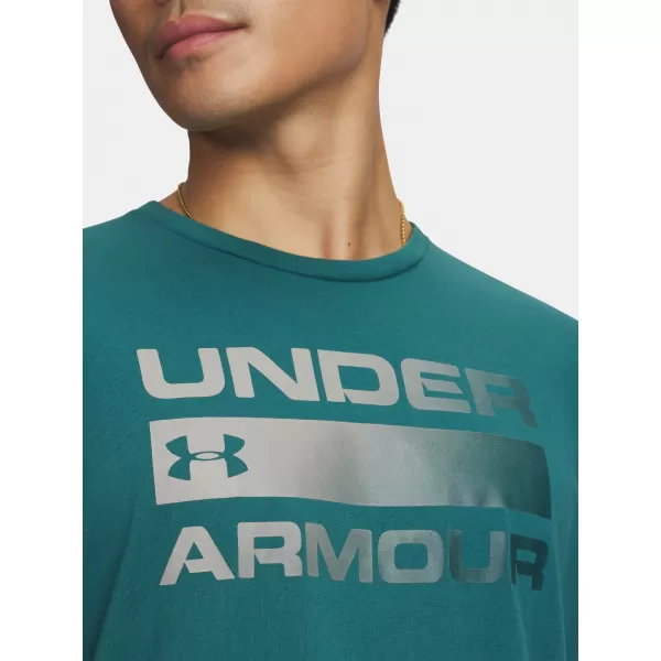  Tricou pentru bărbați UNDER ARMOUR TEAM ISSUE WORDMARK SS 1329582-338 VERDE 