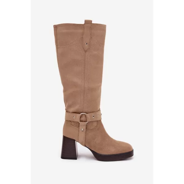 Cizme de dama BOTO ALESSARA 40612 KAKI 