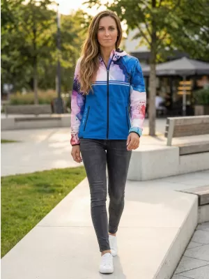 Jachetă softshell premium pentru femei ALTISPORT VOJ/ALW117JACK01 ALBASTRU/ROZ