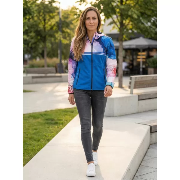  Jachetă softshell premium pentru femei ALTISPORT VOJ/ALW117JACK01 ALBASTRU/ROZ 