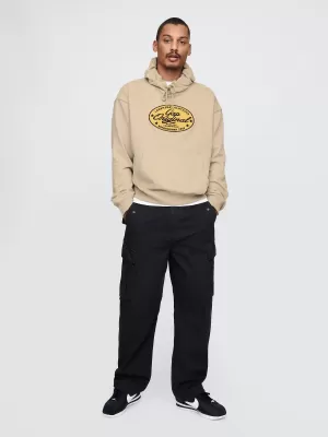 Hanorac pentru bărbați GAP LOGO PULLOVER HOODIE 744731-01 KAKI