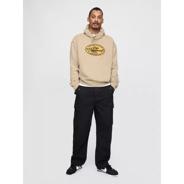  Hanorac pentru bărbați GAP LOGO PULLOVER HOODIE 744731-01 KAKI 