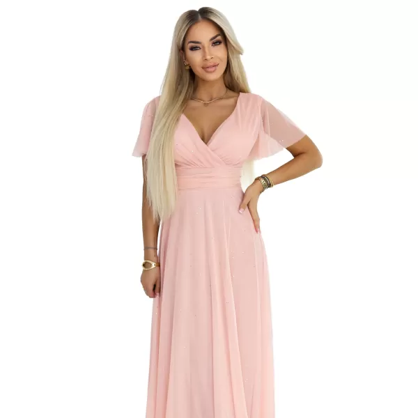  Rochie NUMOCO 635-7 PIERSICĂ 