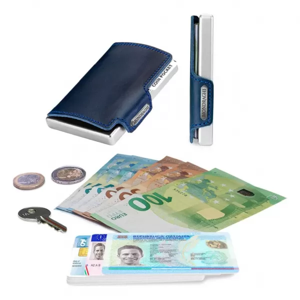  Portofel MONDRAGHI ELEGANCE PLUS ALBASTRU 