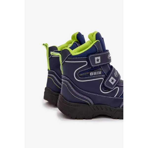  Cizme de zapada pentru copii BIG STAR OO374048 ALBASTRU Pantofi Big Star 