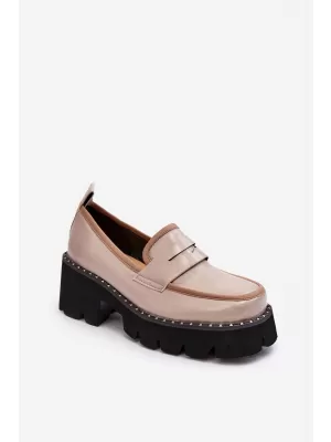 Mocasini de dama D&A MR870-32 BEJ