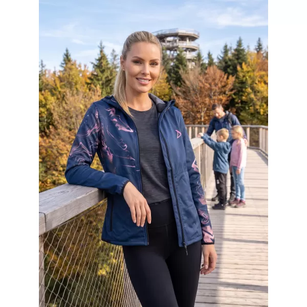 Jachetă softshell premium pentru femei ALTISPORT VOJ/ALW064JACK01 ALBASTRU ROZ 