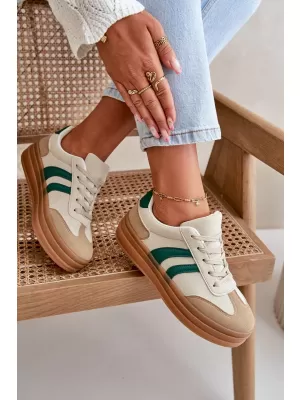 Adidași de damă EVENTO NESONICE BEJ/VERDE