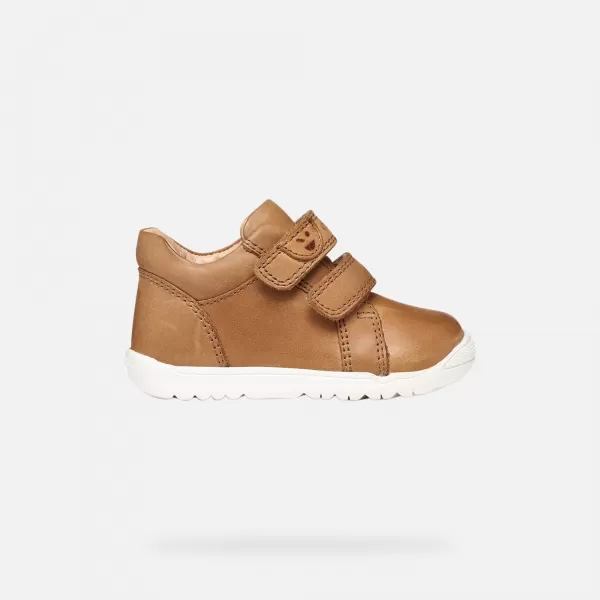  Adidași pentru băieți GEOX MACCHIA B254NB000CLC6627 MARO DESCHIS 