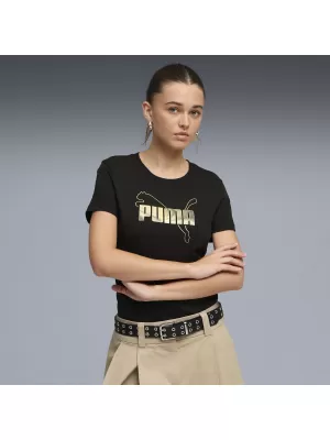 Tricou pentru femei PUMA ESS LOGO LAB TEE 691824_01 PUMA NEGRU