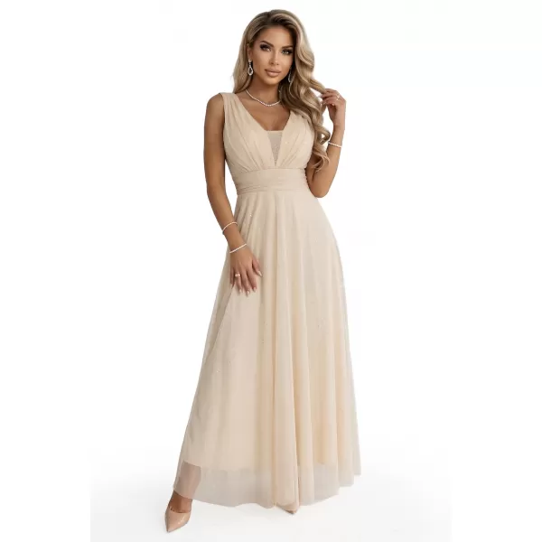  Rochie NUMOCO 637-4 BEJ ȘAMPANIE 