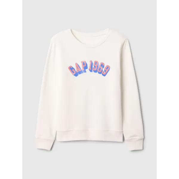  Hanorac de dama GAP LOGO CREWNECK SWEATSHIRT 744529-03 NOU ALB 