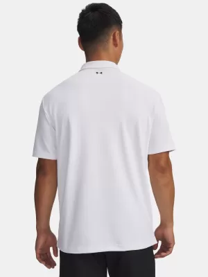 Tricou pentru bărbați UNDER ARMOUR T2G PIQUE POLO 6012303-100 ALB