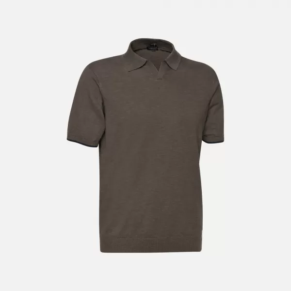  Tricou pentru bărbați GEOX KNIT G012317 KAKI 