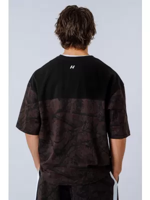 Tricou supradimensionat POWER 898 DARK BROWN CAMO Nebbia