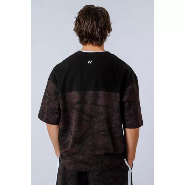  Tricou supradimensionat POWER 898 DARK BROWN CAMO Nebbia 