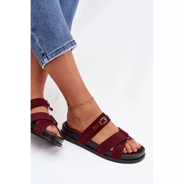  Papuci de damă BOTO SELORINA 41592 BURGUNDIA 