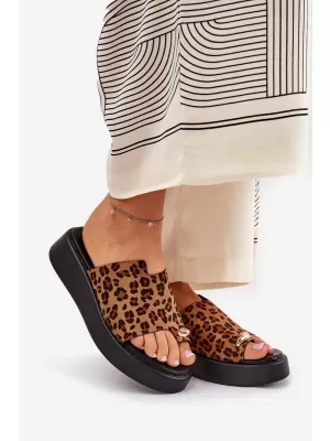 Sandale de dama BOTO SAQESSE 36267 LEOPARD