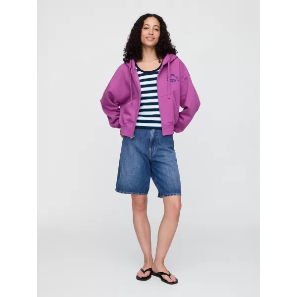  Hanorac de dama GAP LOGO HOODIE ZIP 823753-00 ORHIDEEA CATTLEYA 